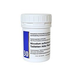 Schüßler Salz Adler Pharma Nr. 30: Niccolum sulfuricum D12 (Salz für die Eisenverwertung) - 100 g