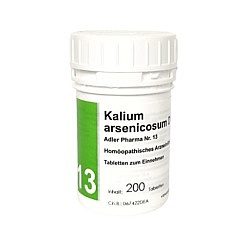 Schüßler Salz Adler Pharma Nr. 13 Kalium arsenicosum D12 (Das Salz der hormonellen Steuerung) - 200 Stück