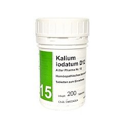 Schüßler Salz Adler Pharma Nr. 15 Kalium jodatum D12 (Salz der Schilddrüsenfunktion) - 200 Stück