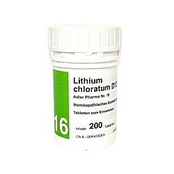 Schüßler Salz Adler Pharma Nr. 16 Lithium chloratum D12 (Salz der Nerven und Gelenke) - 200 Stück