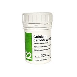 Schüßler Salz Adler Pharma Nr. 22 Calcium carbonicum D12 (Salz der allgemeinen Konstitution) - 200 Stück