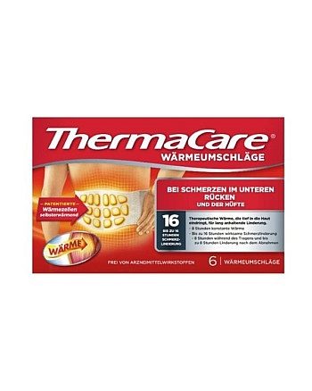 Thermacare Rückenumschläge S-XL zur Schmerzlinderung - 6 Stück